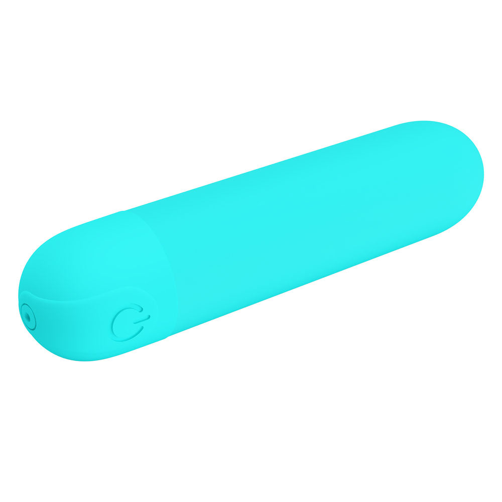 Party Up HARRY Mini Bullet - Teal - Teal 8 cm USB Rechargeable Bullet-BI-300085-1-PU