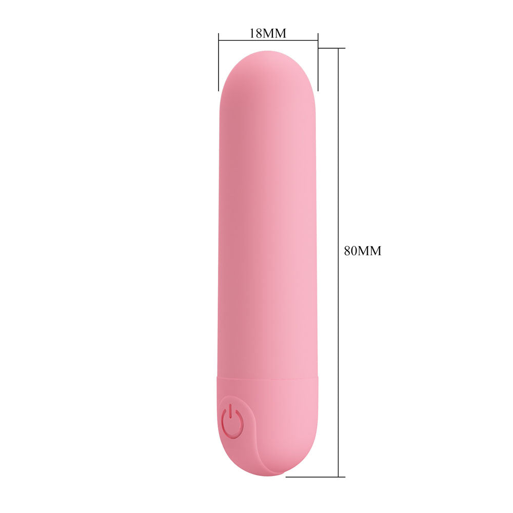 Party Up HENRY Mini Bullet - Pink - Pink 8 cm USB Rechargeable Bullet-BI-300085-3-PU