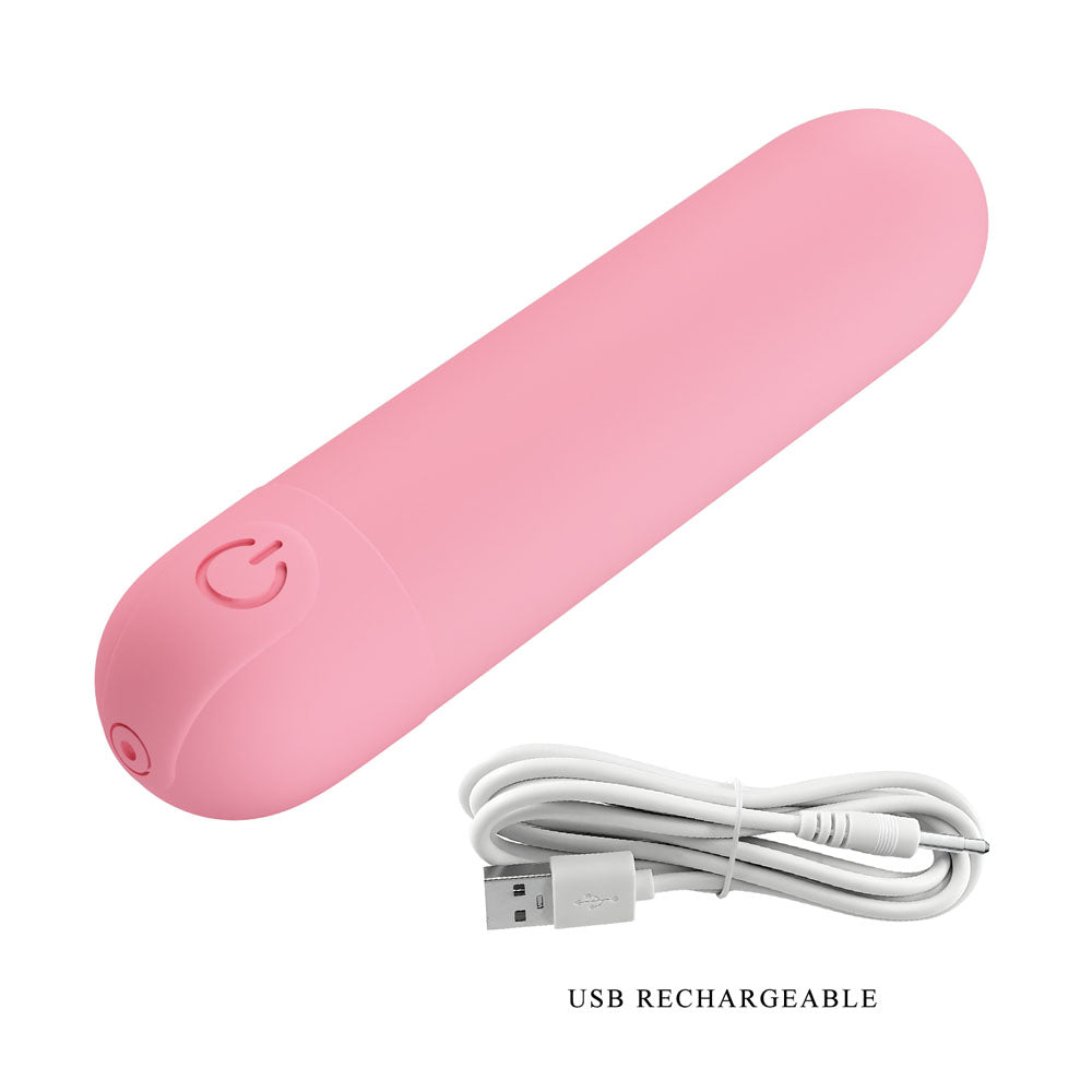 Party Up HENRY Mini Bullet - Pink - Pink 8 cm USB Rechargeable Bullet-BI-300085-3-PU