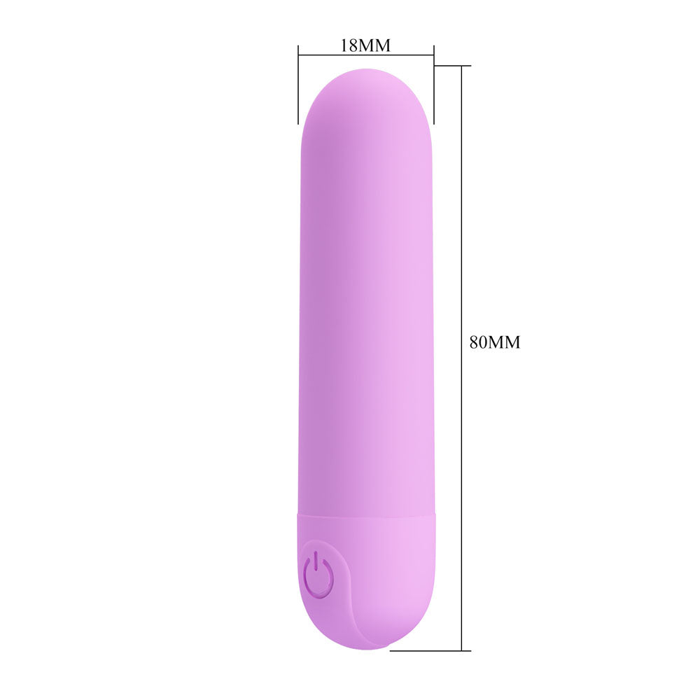 Party Up GREG Mini Bullet - Purple - Purple 8 cm USB Rechargeable Bullet-BI-300085-PU