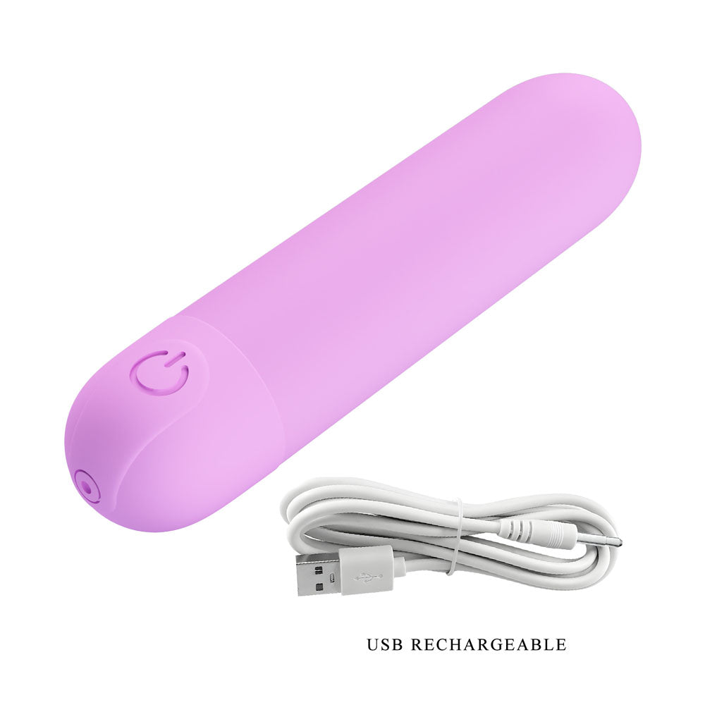 Party Up GREG Mini Bullet - Purple - Purple 8 cm USB Rechargeable Bullet-BI-300085-PU