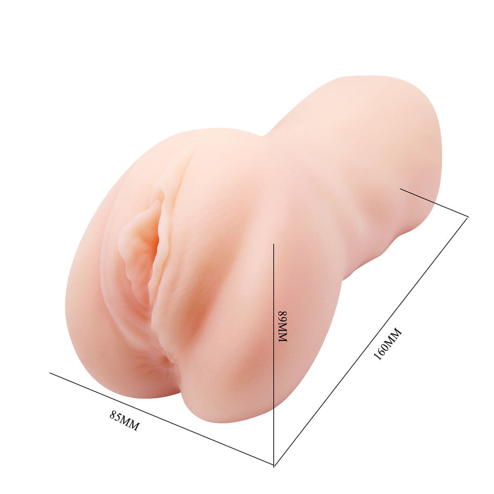 CRAZY BULL LEA Vibrating Vagina Stroker - Flesh Vibrating Vagina Stroker - BM-009228Z