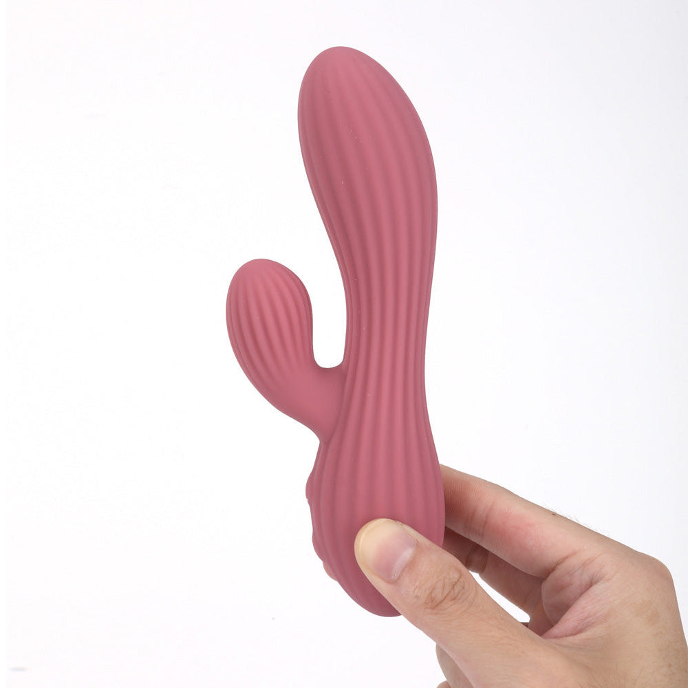 Maia SEDONA - Purple 15.2 cm USB Rechargeable Dual Vibrator - BO-26-09