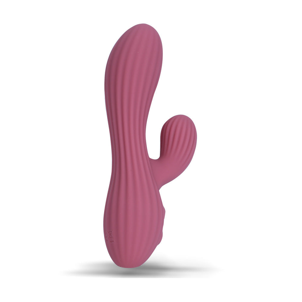 Maia SEDONA - Purple 15.2 cm USB Rechargeable Dual Vibrator - BO-26-09