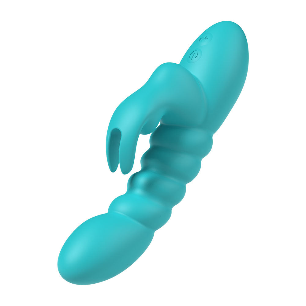 Party Up BRYNLYN - Teal - Teal 18.2 cm USB Rechargeable Rabbit Vibrator-BP-W00001-1