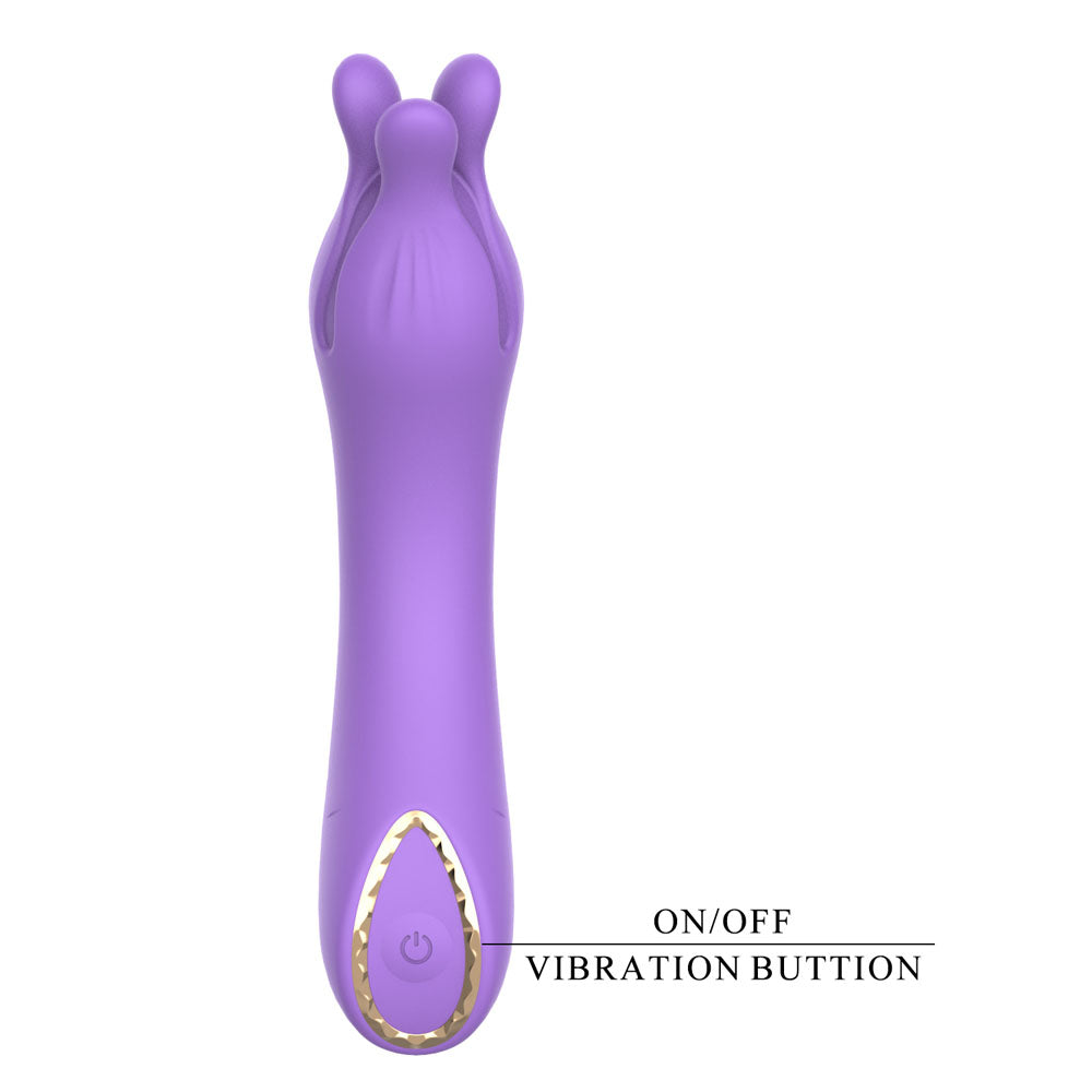 Party Up KELLY - Purple - Purple 13.7 cm USB Rechargeable Vibrator-BP-W00008