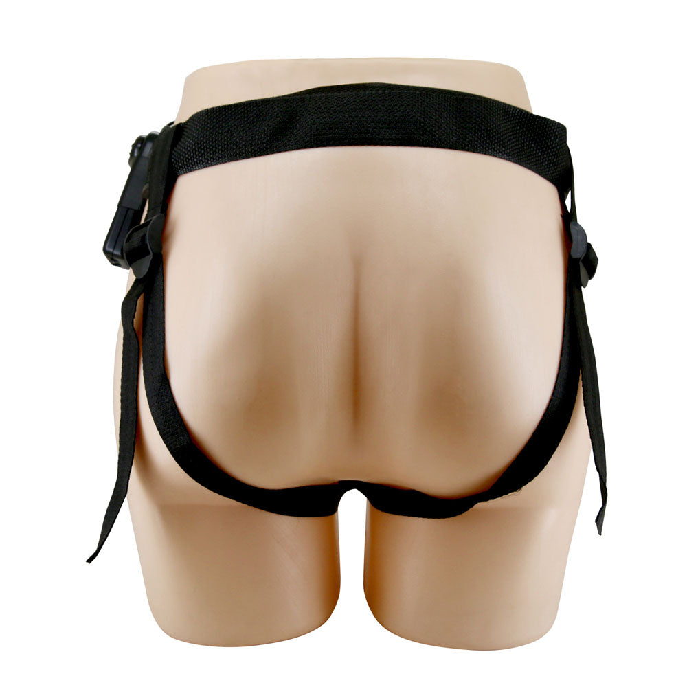 Party Up NELSON Vibrating Strap-On - Brown 17.5 cm Vibrating Hollow Strap-On-BW-022096Z-PU