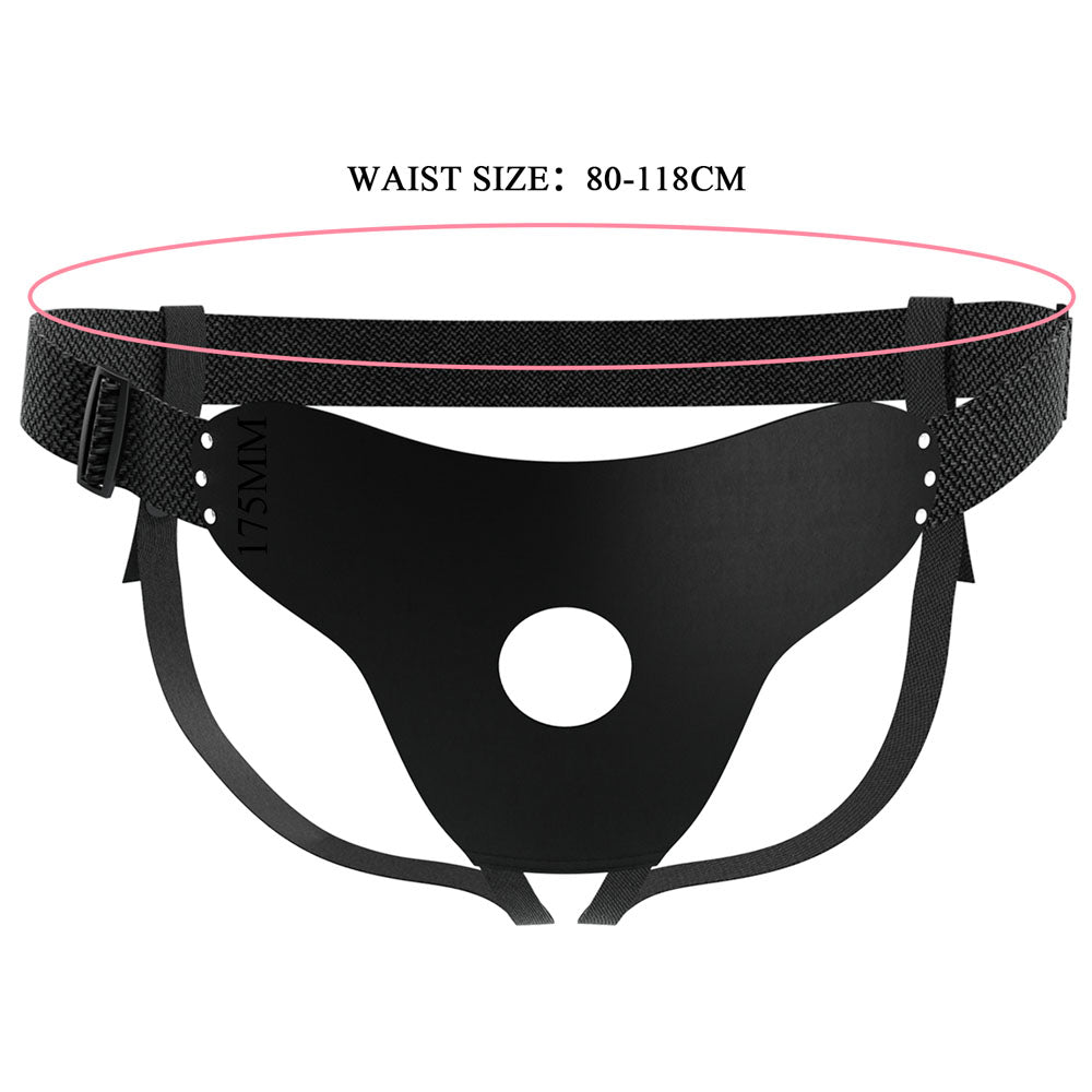 Party Up NICK Strap-On Harness - Black Adjustable Strap-On Harness (No Probe Included)-BW-022097-PU