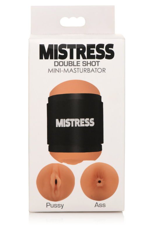 MISTRESS DOUBLE SHOT MINI MASTURBATORS PUSSY & ASS (MEDIUM TONE)
