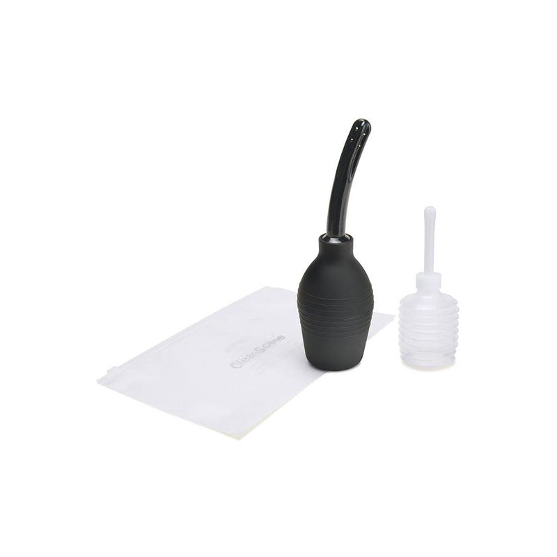 CleanScene 4 Piece Medical Grade Douche Set with Soft Nozzle - 310 ml Capacity with Free Travel Douche Included - CS101