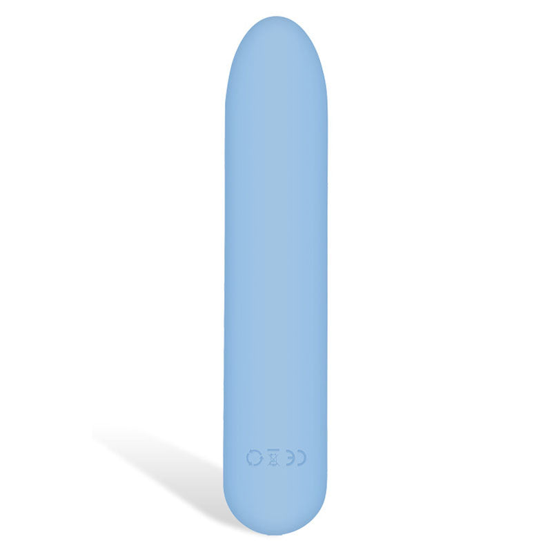 Adam & Eve Eves Silky Sensations Rechargeable Bullet - Blue 9.4 cm USB Rechargeable Bullet - E195 4000