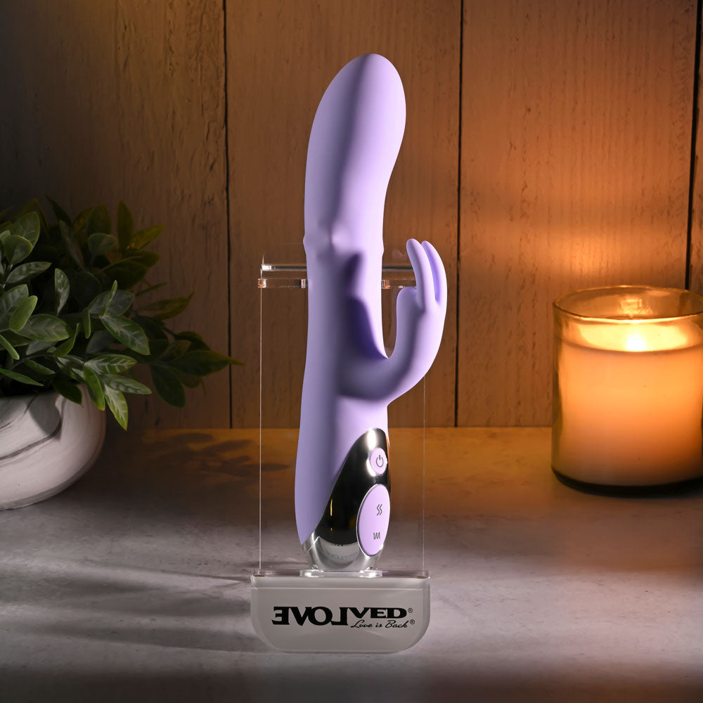 Evolved SPINDERELLA - Purple USB Rechargeable Rabbit Vibrator - EN-RS-6534-2