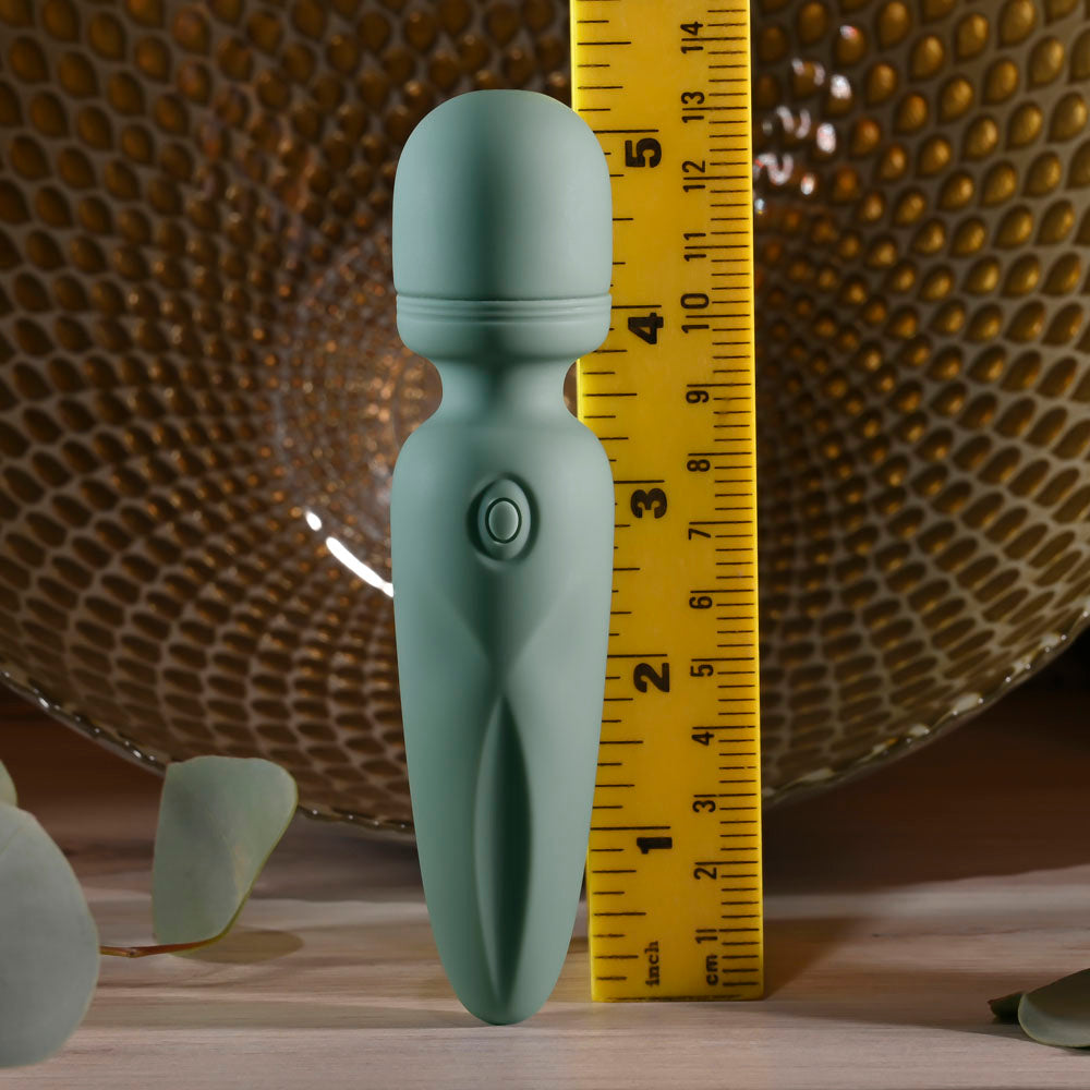 Evolved RUMBLE WAND - Olive Greeb 13.4 USB Rechargeable Mini Massage Wand-EN-RS-6848-2