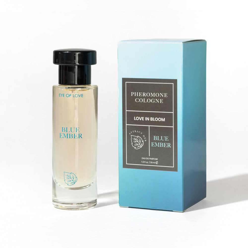 Eye Of Love Love In Bloom Blue Ember Pheromone Cologne - 30ml - Citrus & Cedar Scented Pheromone Cologne for Men to attract Women - 30 ml Spray-EOL-P-72X