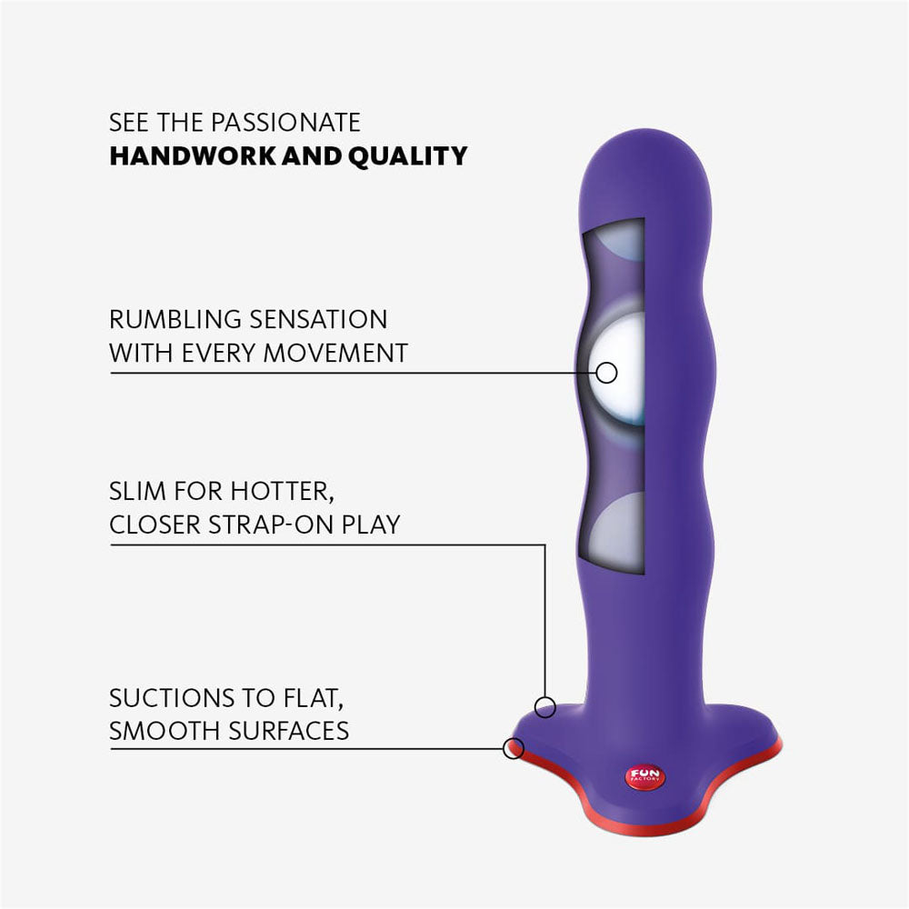 Fun Factory BOUNCER flashy purple - Flashy Purple 18.5 cm Dildo-FF000856VI01