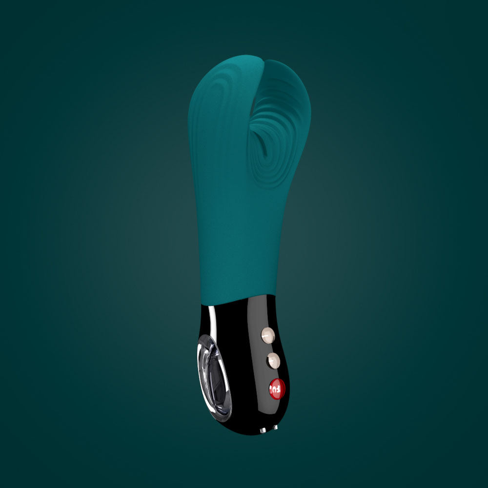Fun Factory MANTA deep sea blue-black - Deep Sea Blue 18 cm USB Rechargeable Mens & Couples Vibrator-FF000873PT01