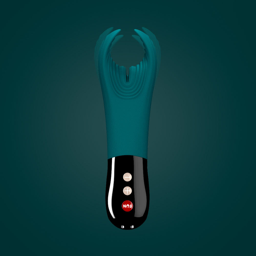 Fun Factory MANTA deep sea blue-black - Deep Sea Blue 18 cm USB Rechargeable Mens & Couples Vibrator-FF000873PT01