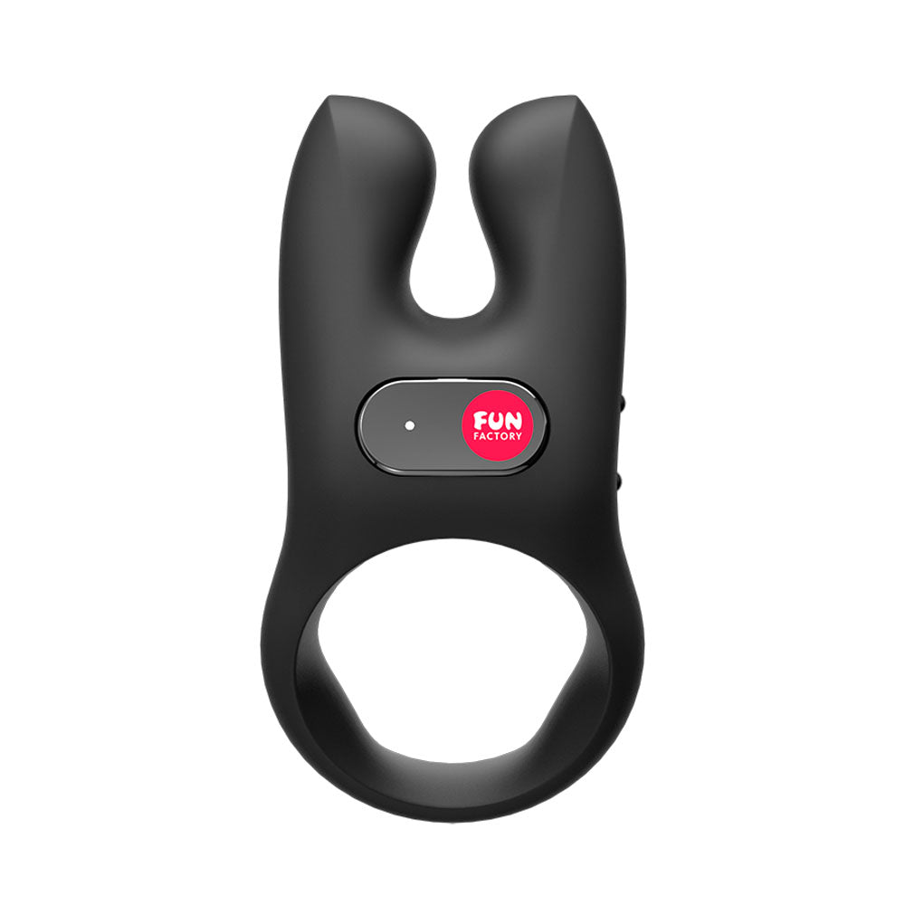 Fun Factory NOS black - Black USB Rechargeable Vibrating Cock Ring-FF000876BK01