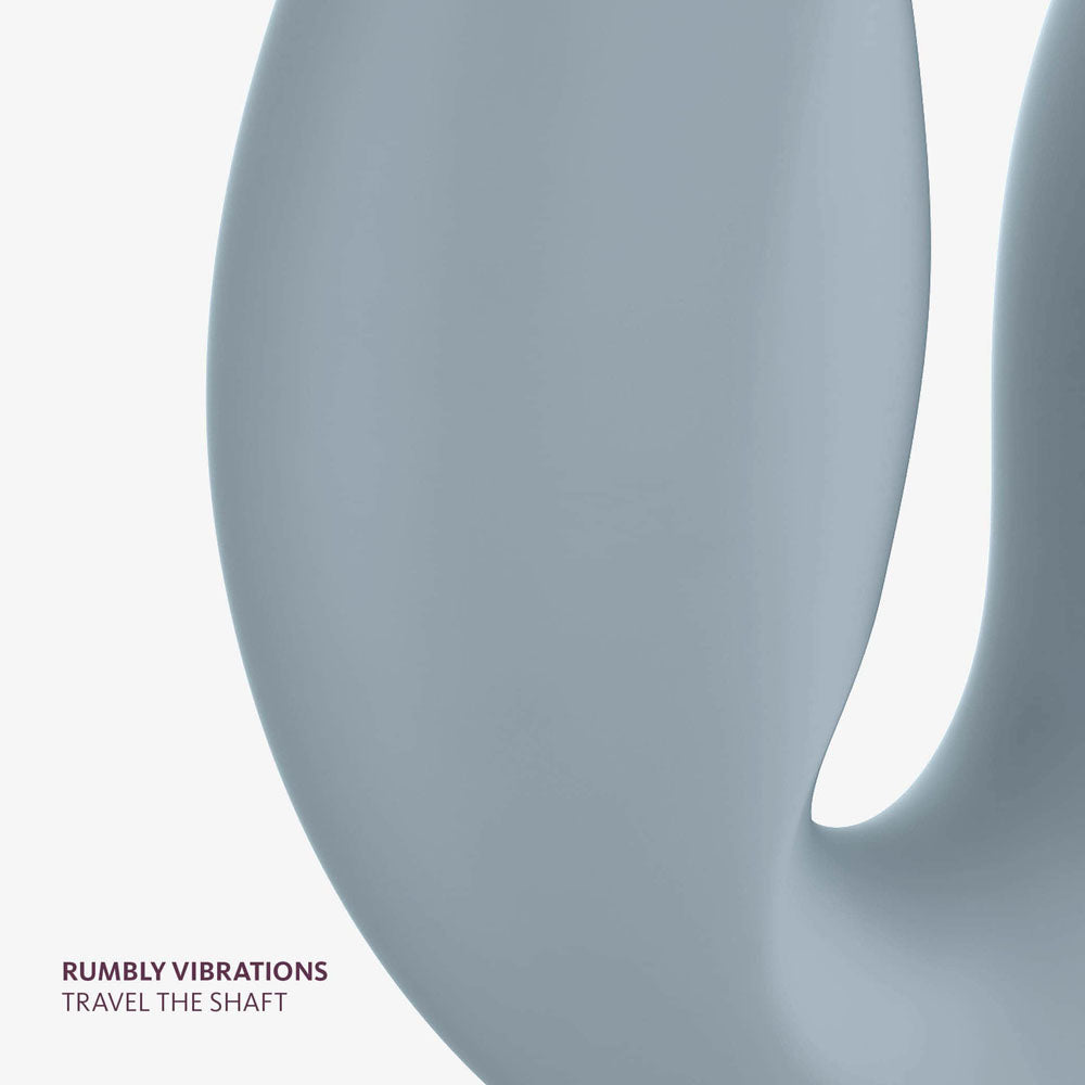 Fun Factory SHARE VIBE PRO cool grey - Grey USB Rechargeable Strapless Strap-On-FF000881LR01