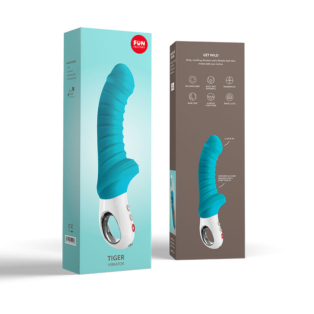 Fun Factory TIGER petrol - Petrol Blue 22.3 USB Rechargeable Vibrator-FF000890PT01
