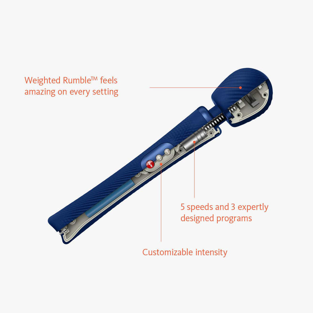 Fun Factory VIM midnight blue - Midnight Blue 31.3 cm USB Rechargeable Massager Wand-FF000897DU01