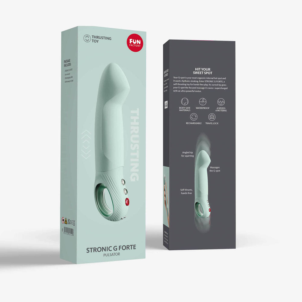 Fun Factory STRONIC G FORTE sage green - Mint Green 19 cm USB Rechargeable Thruster-FF000902LG01
