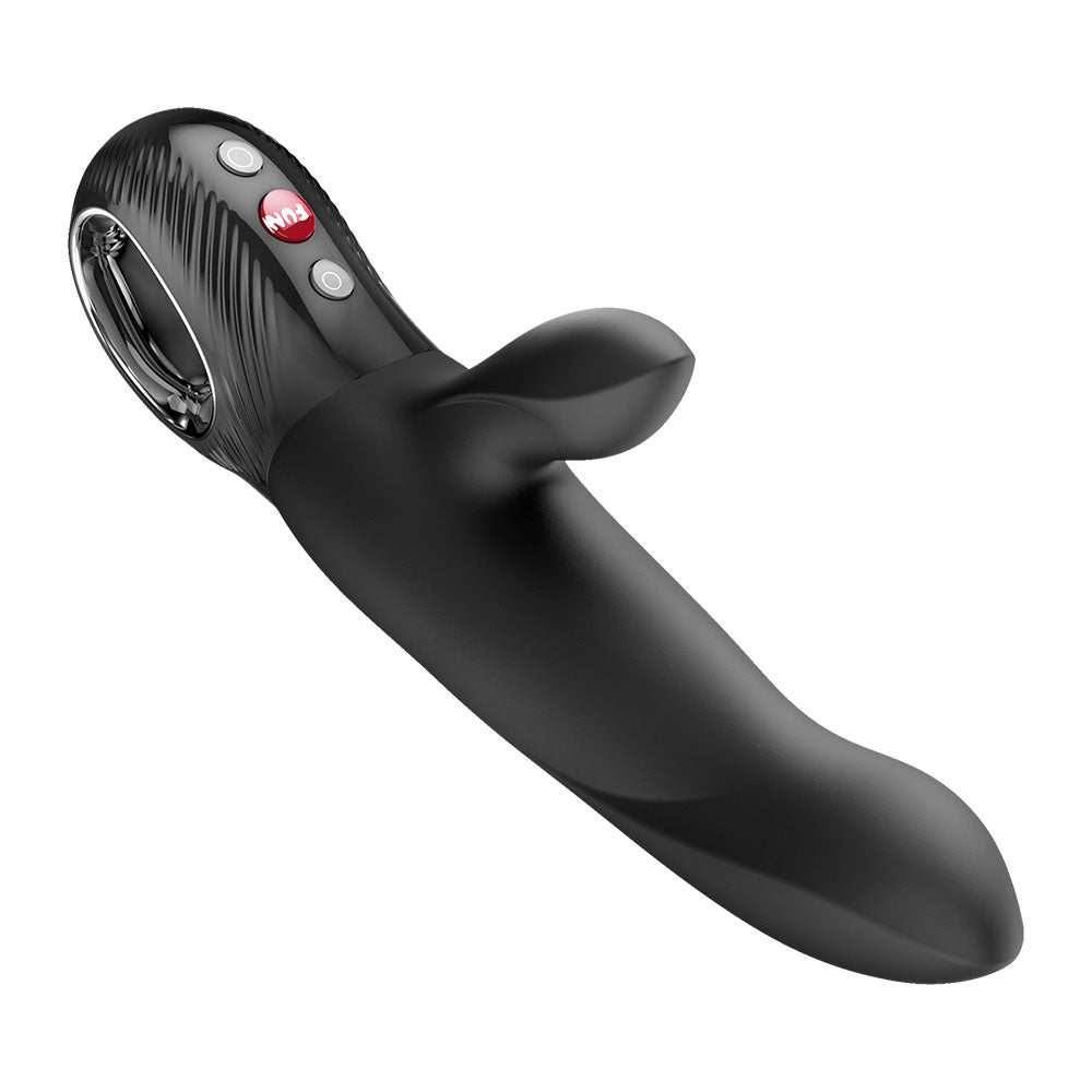 Fun Factory BI STRONIC ARC Black - Black 21.6 cm USB-C Rechargeable Thrusting Vibrator - FF001018BK01