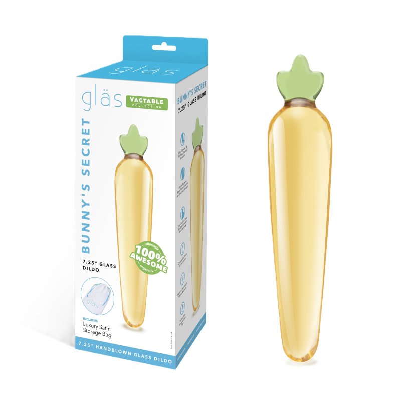Glas Bunnys Secret 7.25in Dildo-GLAS-171