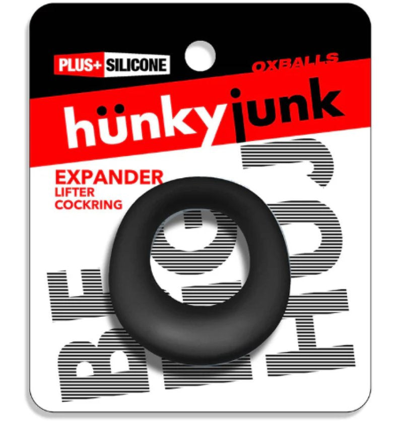 HUNKYJUNK EXPANDER slimmer scoop style cockring BLACK FOG-HUJ-154-BFG
