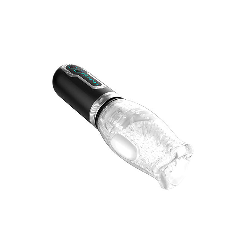 Adam & Eve Adams Gawk Gawk 3.0 - Clear USB Rechargeable Thrusting, Rotating & Vibrating Masturb