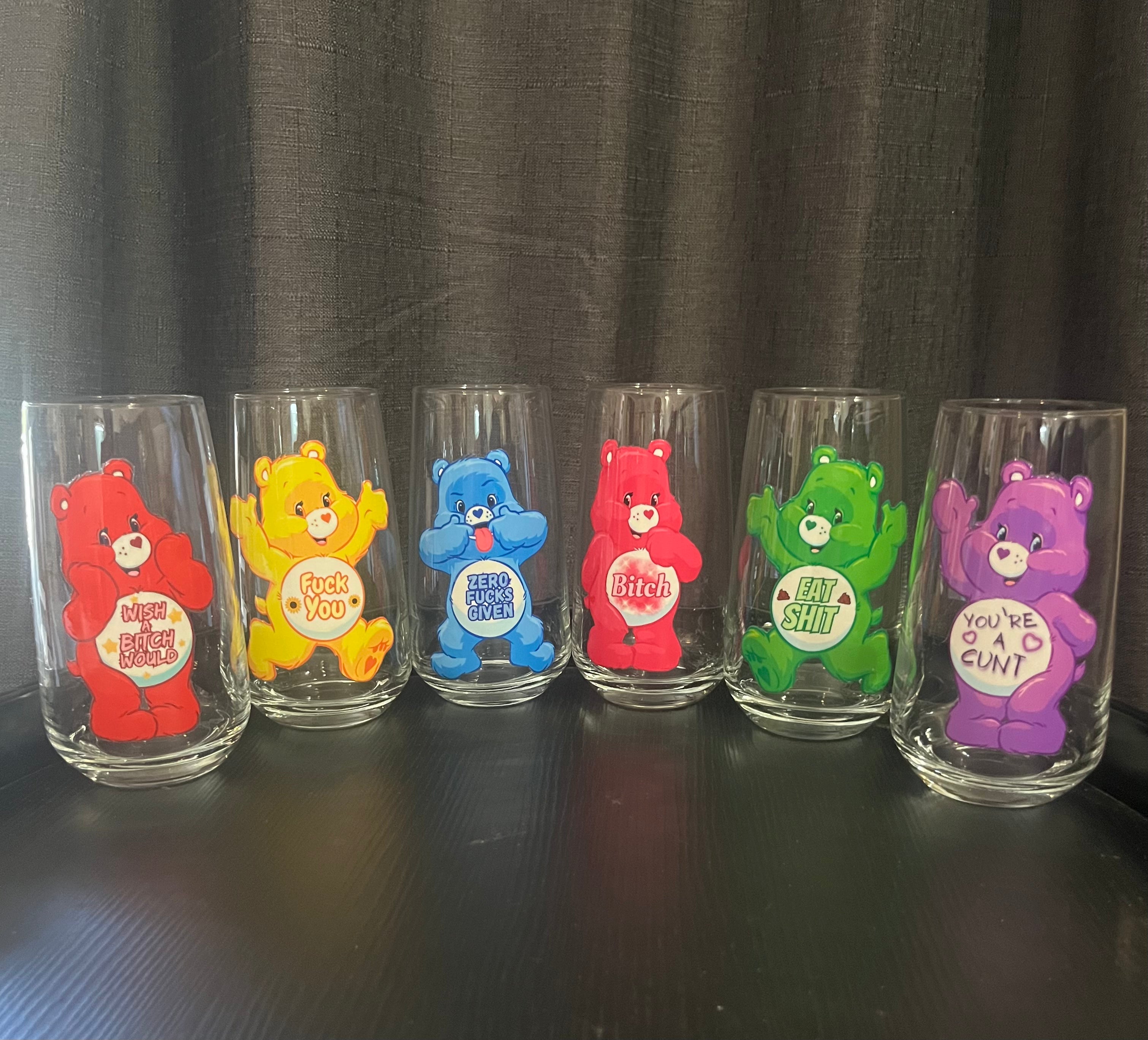 Swear Bears 6pack Glass Set