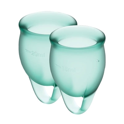 Satisfyer Feel confident Menstrual Cup (Dark Green)