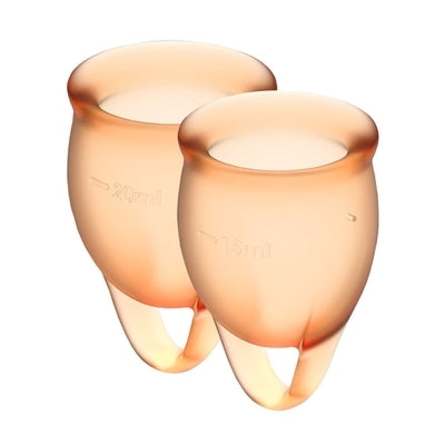 Satisfyer Feel confident Menstrual Cup (Orange)