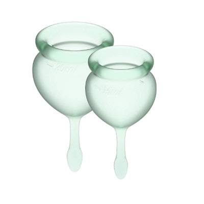 Satisfyer Feel Good Menstrual Cup (Light Green)-J1763-1