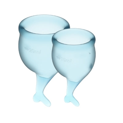 Satisfyer Feel Secure Menstrual Cup (Light Blue)