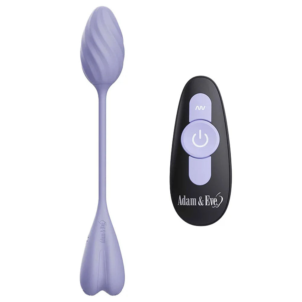 Adam & Eve SPIRAL LOVE Wearable Egg - Purple USB Rechargeable Wearable Vibrating Egg with Wireless Remote - L075 6900