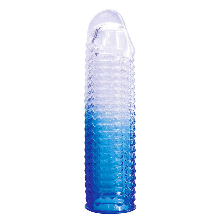 Adam & Eve SAPPHIRE Sleeve Set - Blue Clear Penis Sleeve Set - Set of 4 - L232 4000