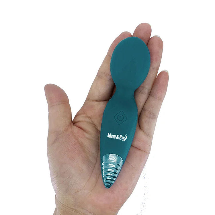 Adam & Eve DEW DROP - Green 12.7 cm USB Rechargeable Mini Massager Wand - L332 0600