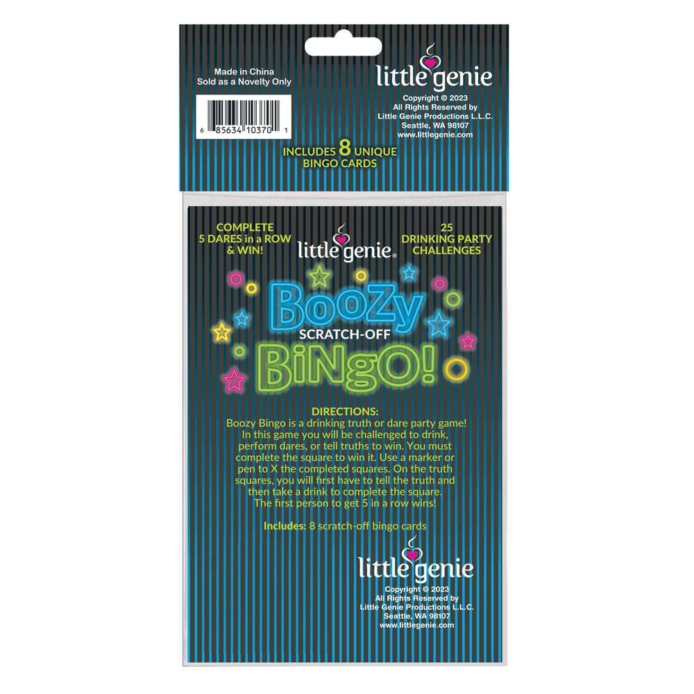 Boozy Bingo - Drinking Scratcher Card - LGBG.110