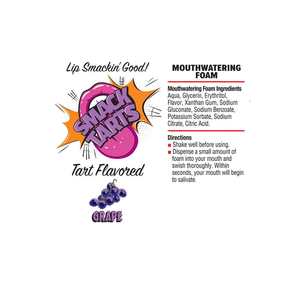 Smack Tarts Mouthwatering Foam - Grape - Sour Grape Flavoured - 80 ml Bottle - LGBT.471