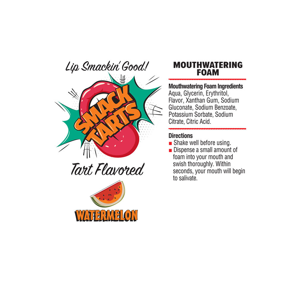 Smack Tarts Mouthwatering Foam - Watermelon - Sour Watermelon Flavoured - 80 ml Bottle - LGBT.475