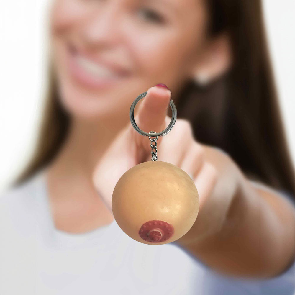 Super Fun Key Chain - Squishy Boob - Novelty Keychain-LGCP.1179