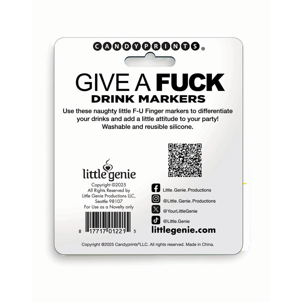 Fun FU Finger Cocktail Markers for Party Vibes