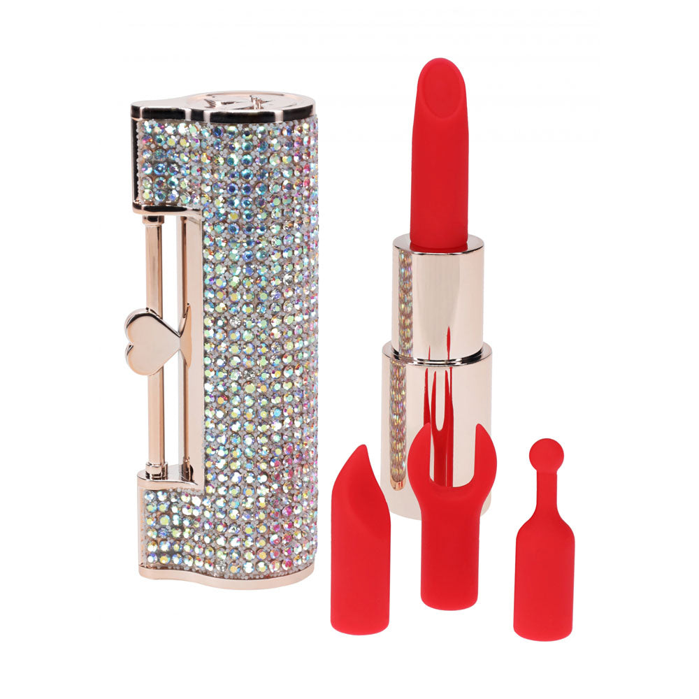 Luxury Vibrator with Stylish Case & Interchangeable Heads