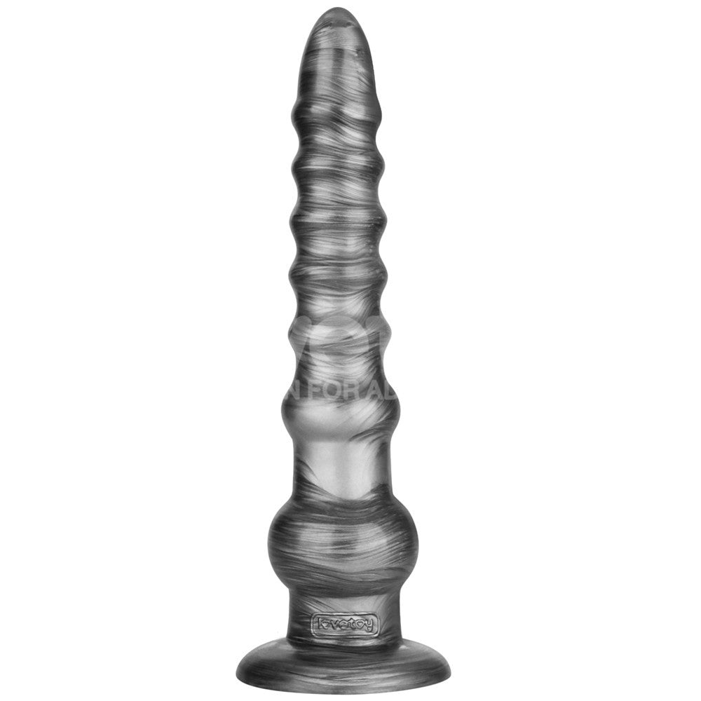 King Sized Vibrating Vibrax Slider - Grey 32.3 cm (12.5) USB Rechargeable Vibrating Dildo - LV121202