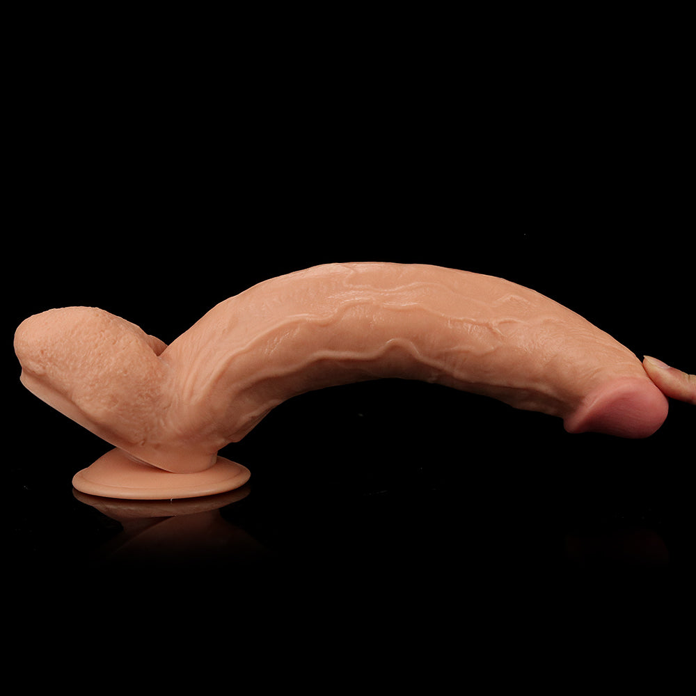 King Size 11 Realistic Dildo - Flesh 29.5 cm Dong - LV2208
