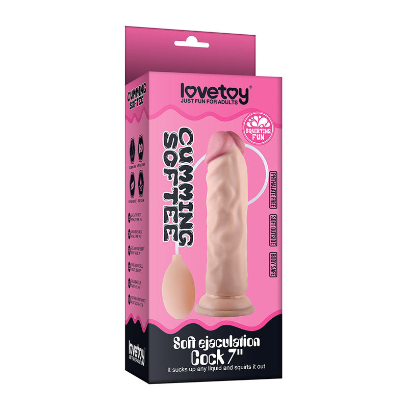Cumming Softee Soft Ejaculation Cock 8.5 - Flesh 21.6 cm Squirting Dong - LV316001