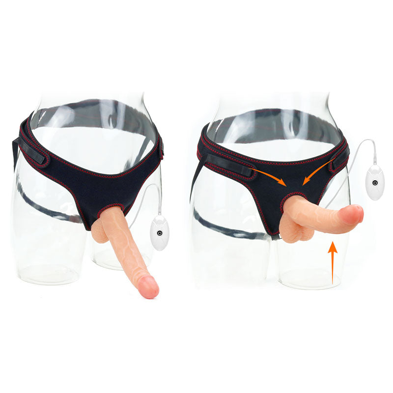 Ingen Vibrating Easy Strap-On Set - Flesh 21.6 cm (8.5) Vibrating Strap-On - LV715118
