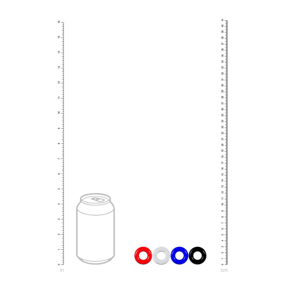 LEVELZ Multicolour Cock Ring Set - 4 Pack - Coloured Cock Rings - 4 Pack-LVL01-0001MUL
