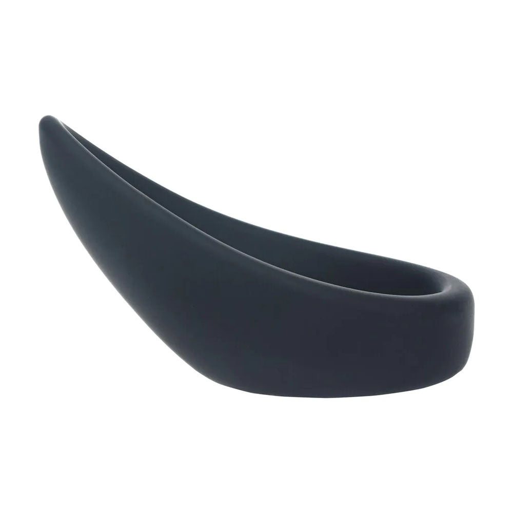 LEVELZ Teardrop Silicone Cock Ring - Black - Black Cock Ring-LVL01-0036BLK